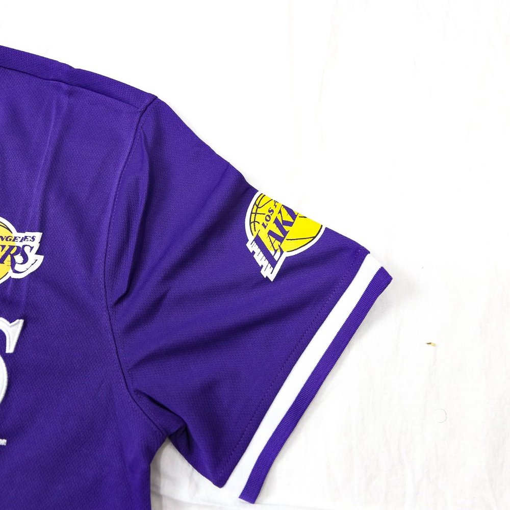 LA Lakers Shooting Training Jersey Shirt Purple - Picture 3 of 9
